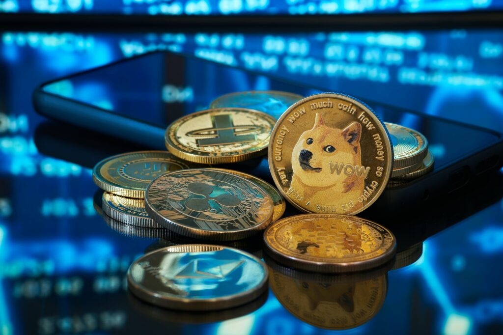 Various golden cryptocurrencies
